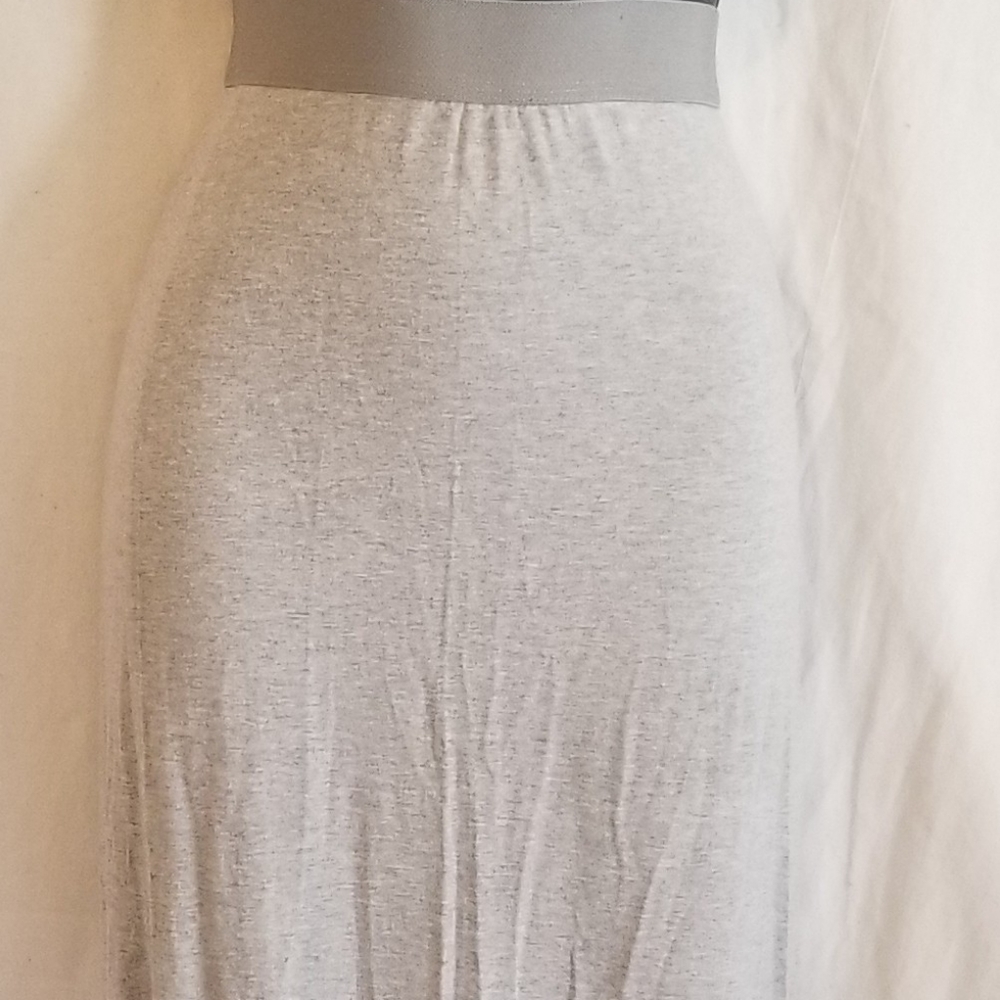 Maxi Long Double Split Skirt By Basic Nwot - image 2